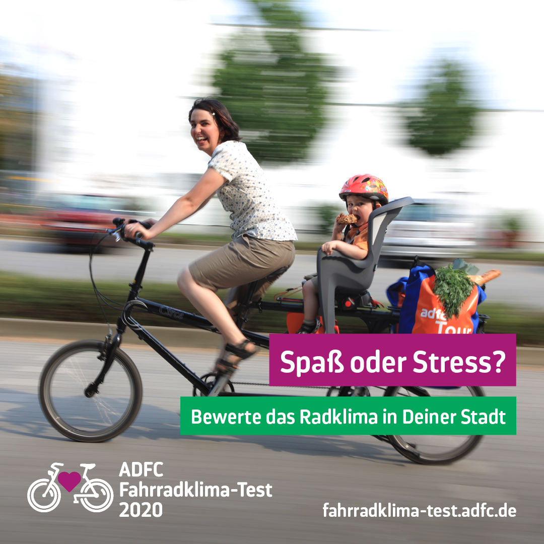 ADFC Fahrradklimatest - Bewerte das Radklima in deiner Stadt