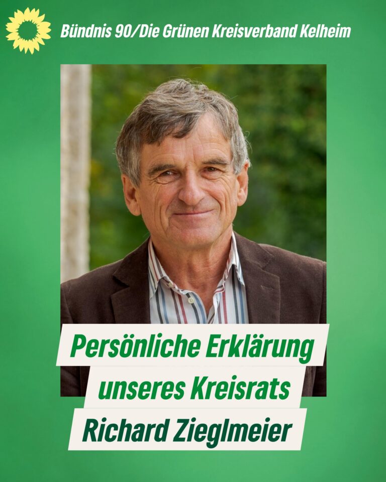 Persönliche Erklärung unseres Kreisrats Richard Zieglmeier zur anstehenden Legislaturperiode