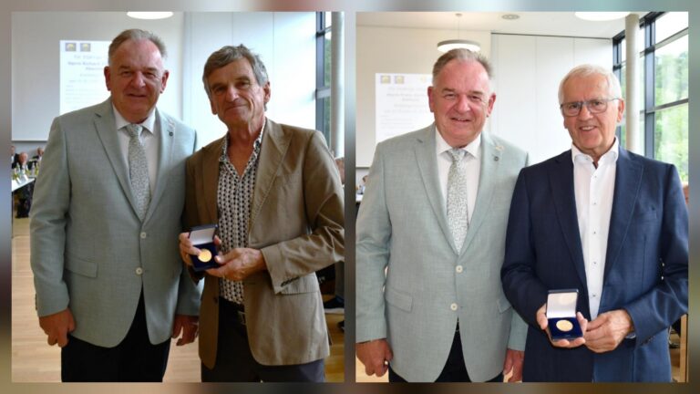 Verdienstmedaille für Richard Zieglmeier und Franz Aunkofer